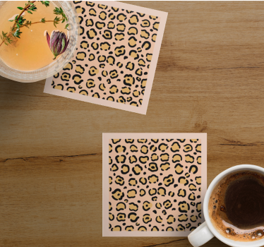 Leopárdmintás poháralátétek - TenStickers