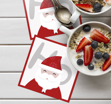 Mikulás és hohoho ital alátét - TenStickers