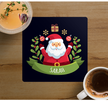 Mikulás név karácsony alátétek - TenStickers