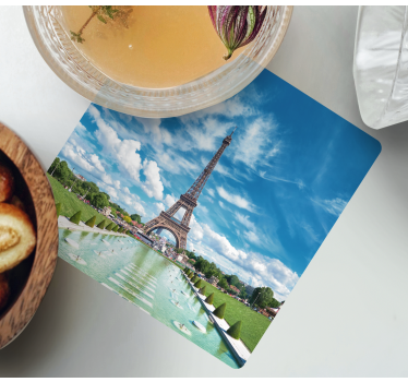 Modern poháralátétek eiffel-torony tájjal - TenStickers