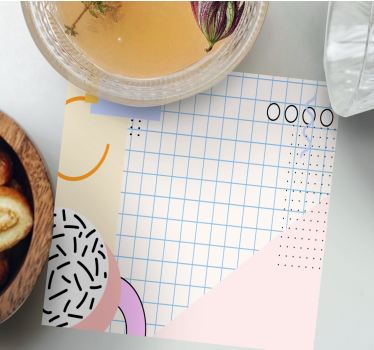 Modern poháralátétek geometrikus mintával - TenStickers