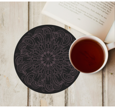 Nyíl mandala mintás retro poháralátétek - TenStickers