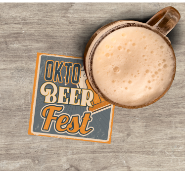 Oktoberfest sörünnep poháralátétek sörszőnyegek - TenStickers