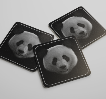 Panda b & w arc alátét modern ital alátét - TenStickers