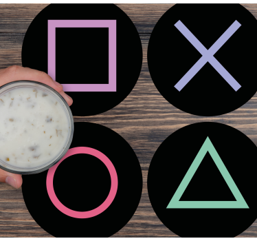 Playstation távoli alakok modern ital alátét - TenStickers