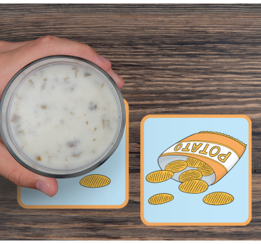 Poháralátétek szörnyszülött - snack táska illusztráció - TenStickers