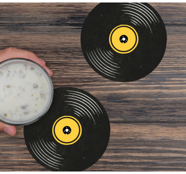 Poháralátétek szörnyszülött vinyl lemez művészet - TenStickers