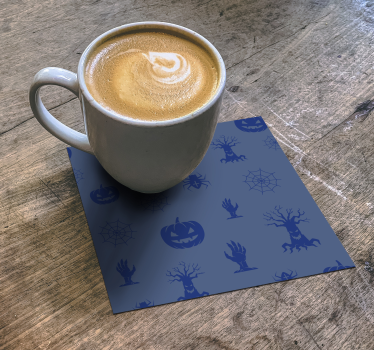 Rémisztő Árnyékok mintás poháralátétek halloween - TenStickers