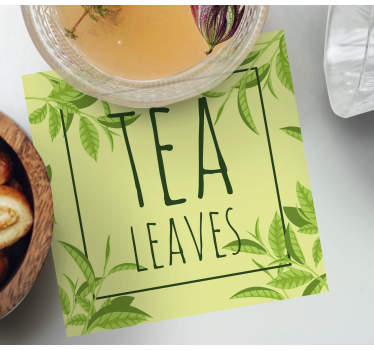 Tea levél minta poháralátétek idézetek - TenStickers