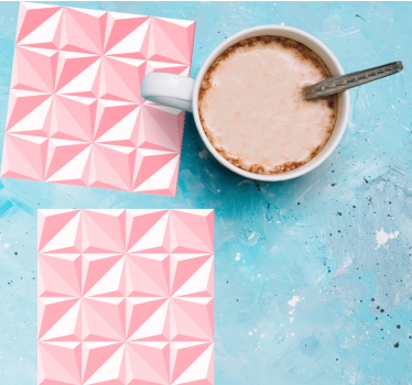 Texturált geometrikus mintás poháralátétek - TenStickers