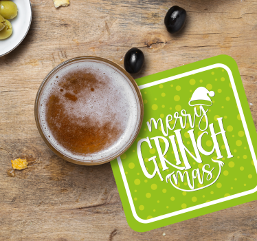 Vidám grinchmas eredeti design karácsonyi alátét - TenStickers