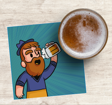 Vidám sörkedvelők poháralátékei sörszőnyegek - TenStickers