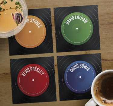 Vinil lemez címkék poháralátétek szörnyszülött - TenStickers