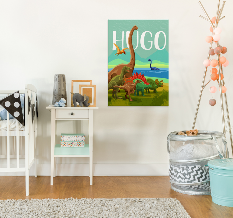 Dinoszaurusz egyedi név poszter - TenStickers