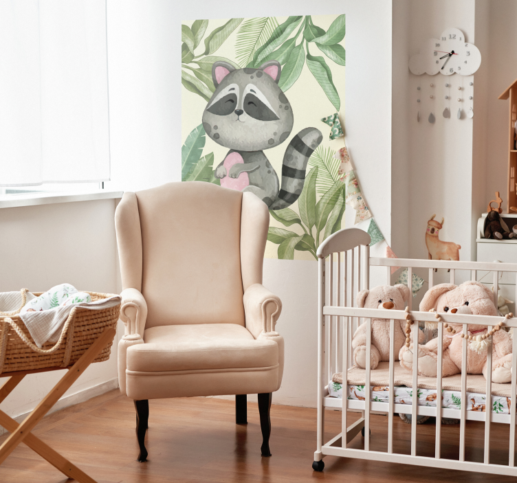 Dzsungel mosómedve állat poszter - TenStickers