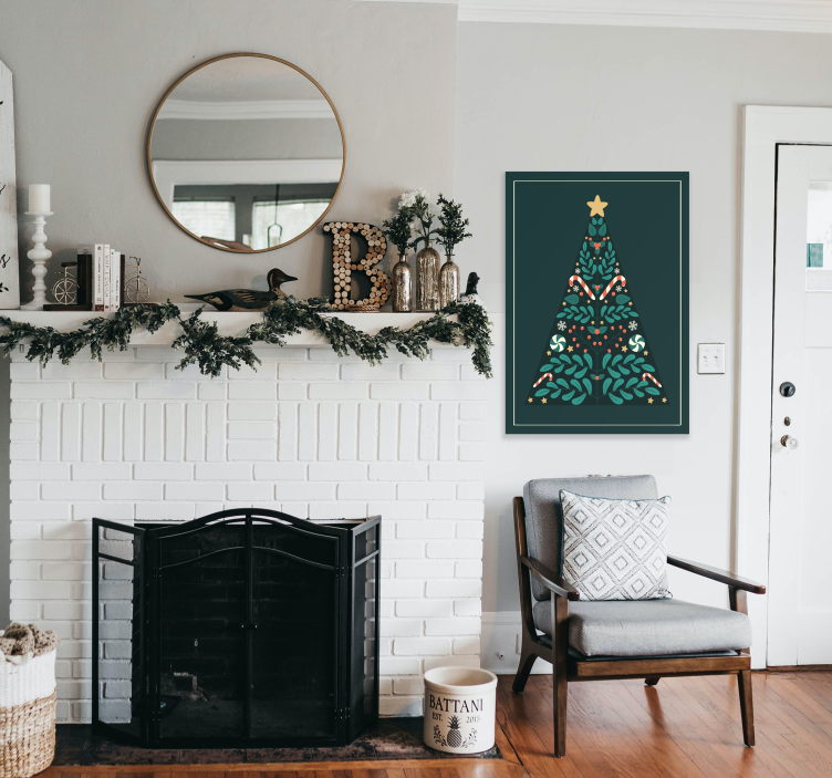 Karácsonyfa poszter nyomtatása - TenStickers