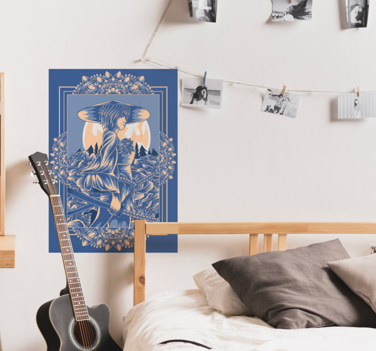 Szamuráj anime poszternyomat - TenStickers