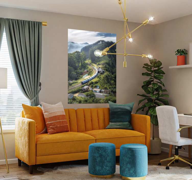 Táj vonat poszter - TenStickers