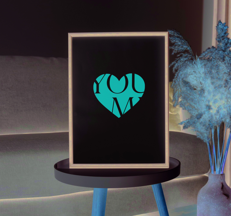 Te és én személyre szabható poszter - TenStickers