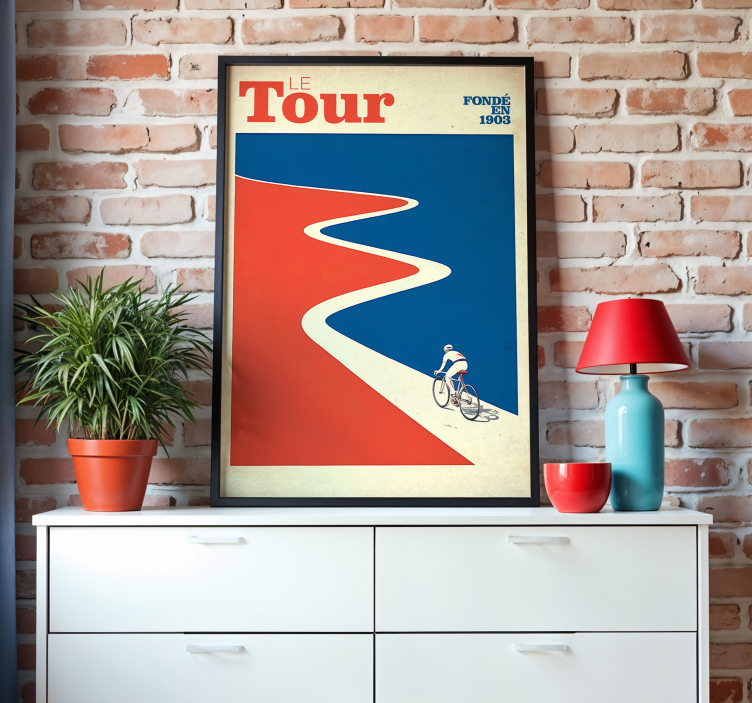 Vintage tour kerékpáros plakát - TenStickers