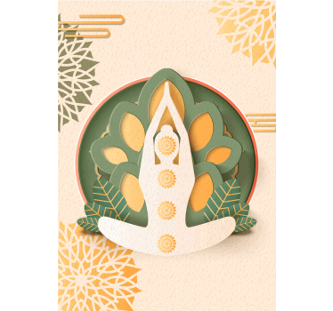 poszter zen namaste jóga - TenStickers