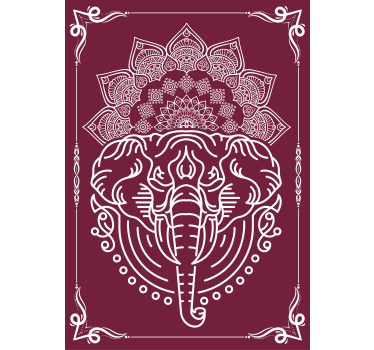 Elefánt mandala poszter - TenStickers