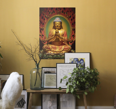 Buddha vallási poszter - TenStickers