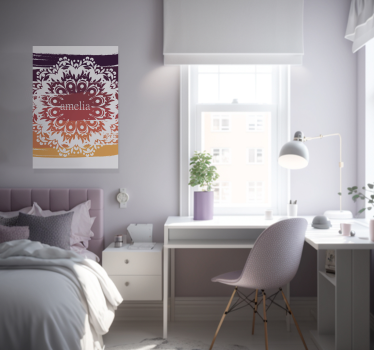 Mandala név személyre szabott poszter - TenStickers