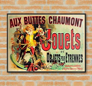 poszter vintage aux buttes chaumont jouets - TenStickers