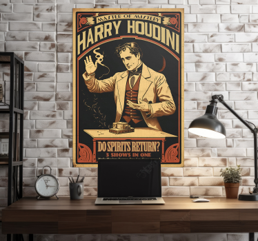 poszter vintage houdini magyarul - TenStickers