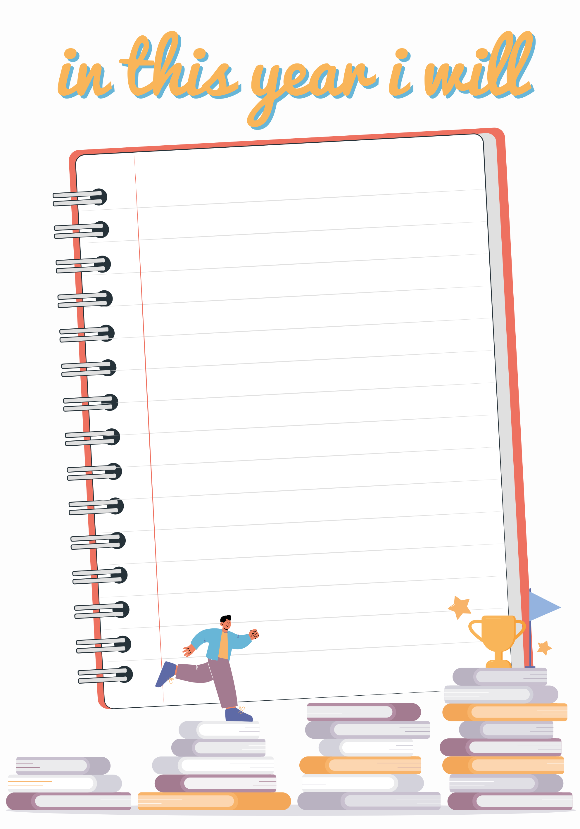 Az év céljai plakát - TenStickers