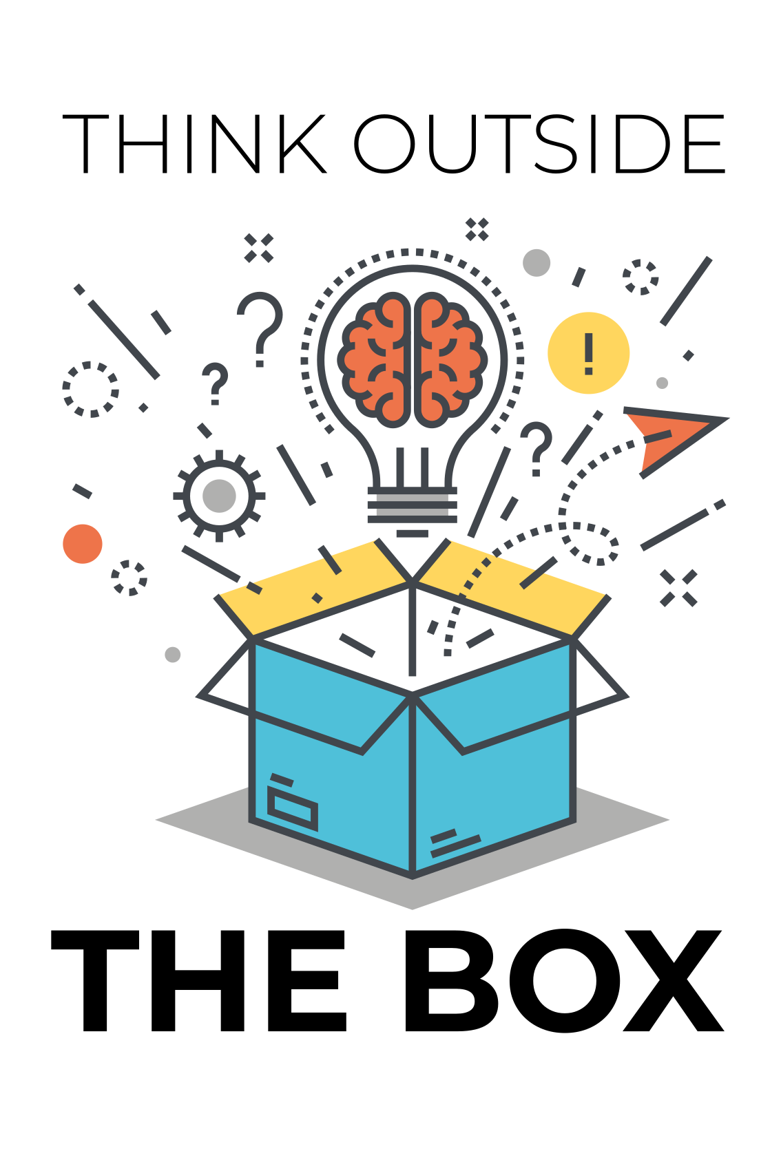 Gondolkodj másképp poszter irodánként - TenStickers