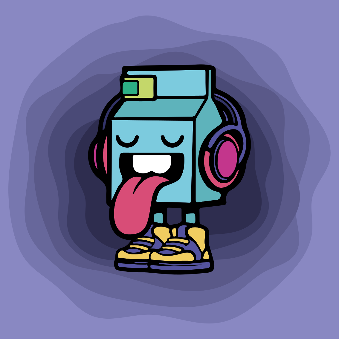 Milky karakter graffiti mese poszter ifjúsági hálószobába - TenStickers