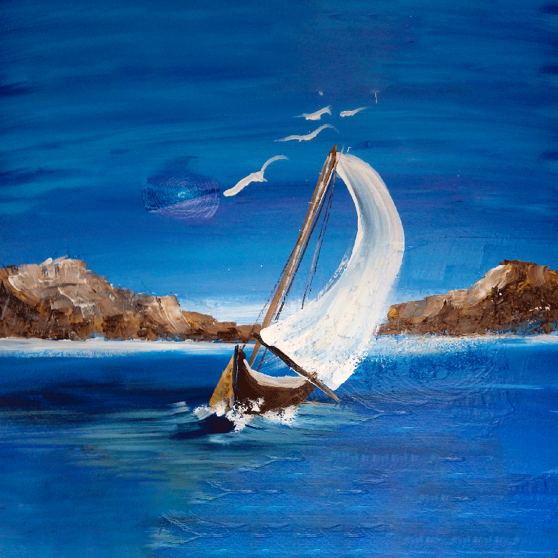 Vászon vitorlások plakát szobánként - TenStickers