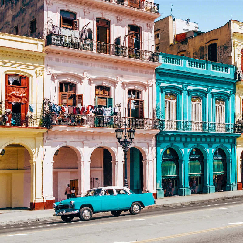 Kék és rózsaszín utcai és autós dizájn plakát szobánként - TenStickers