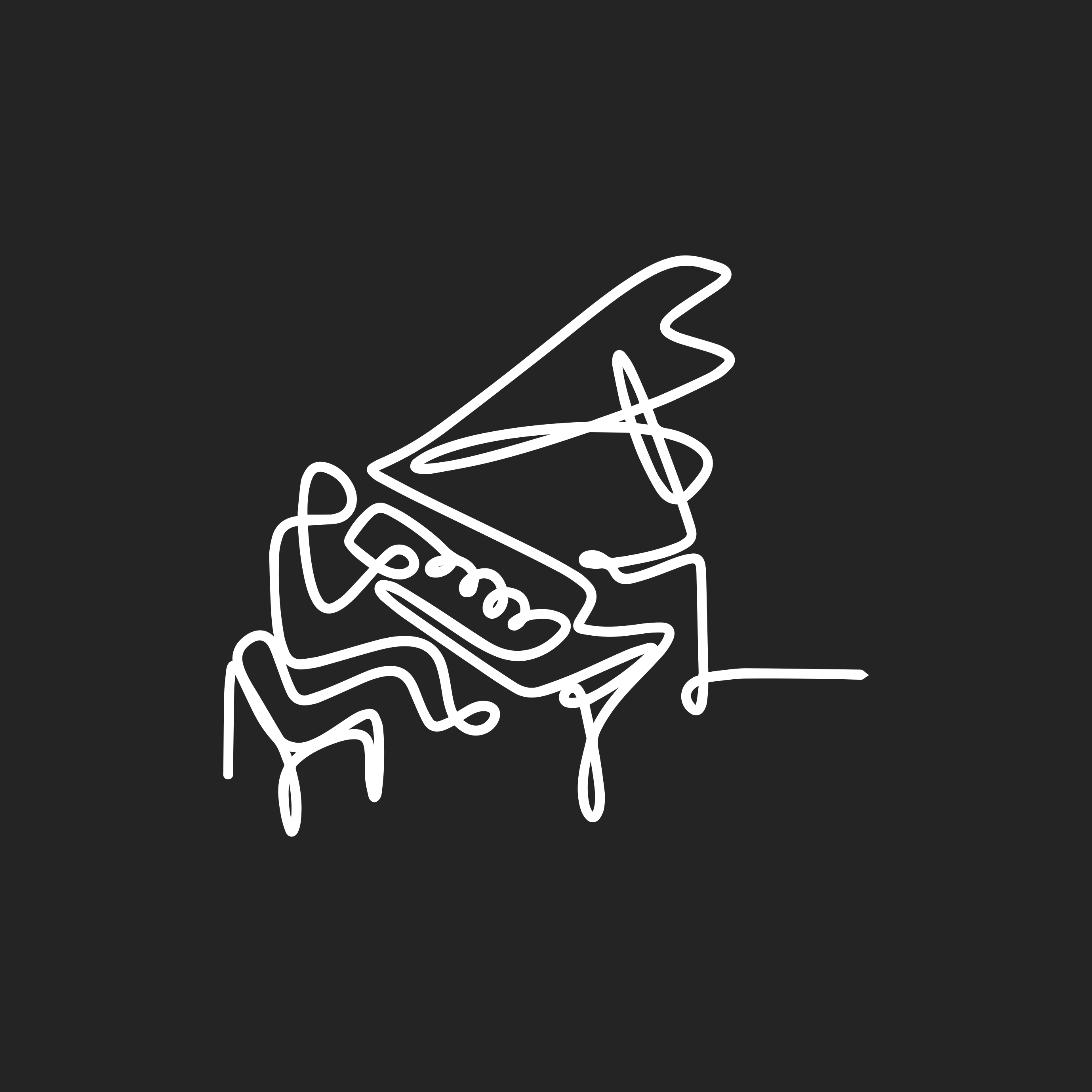 Cuki zongorista vonalrajz plakát szobánként - TenStickers