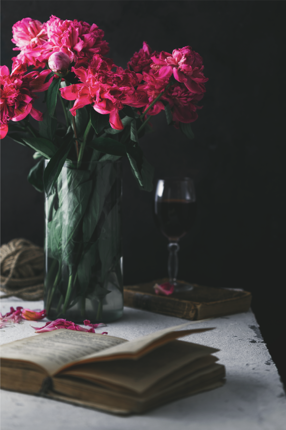 Borospohár és vázás plakát szobánként - TenStickers