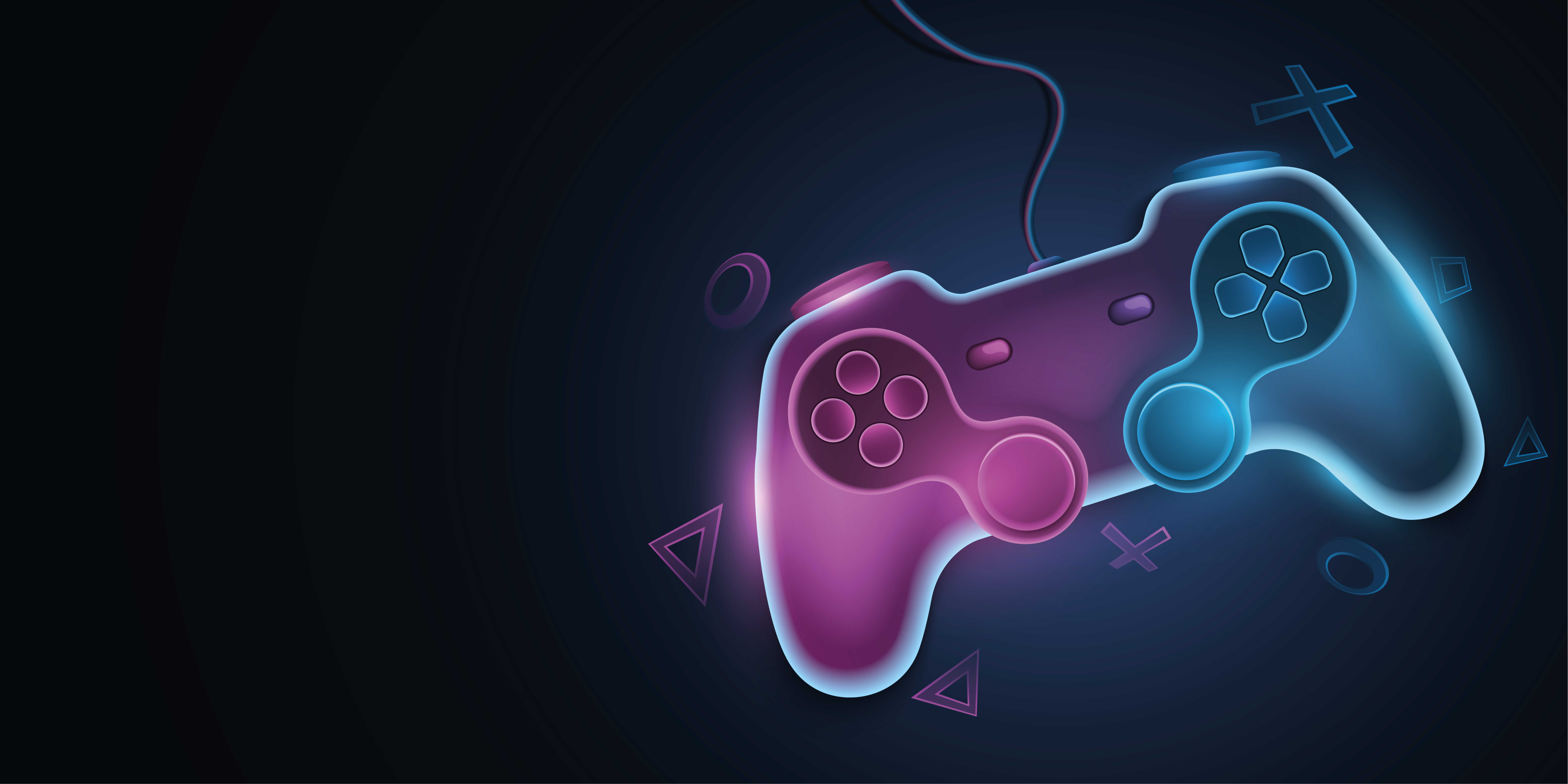 Színes neon párnák grafika videojáték poszter - TenStickers