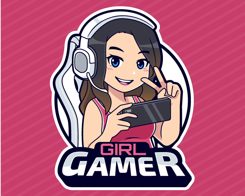 Lány gamer videojáték poszter - TenStickers