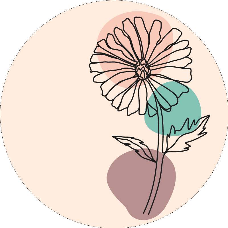 Dáliák virágok és növények plakátja - TenStickers