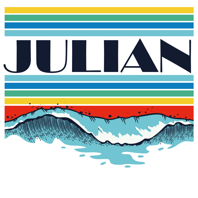 Egyedi név tengerparti táj poszter ifjúsági hálószobába - TenStickers