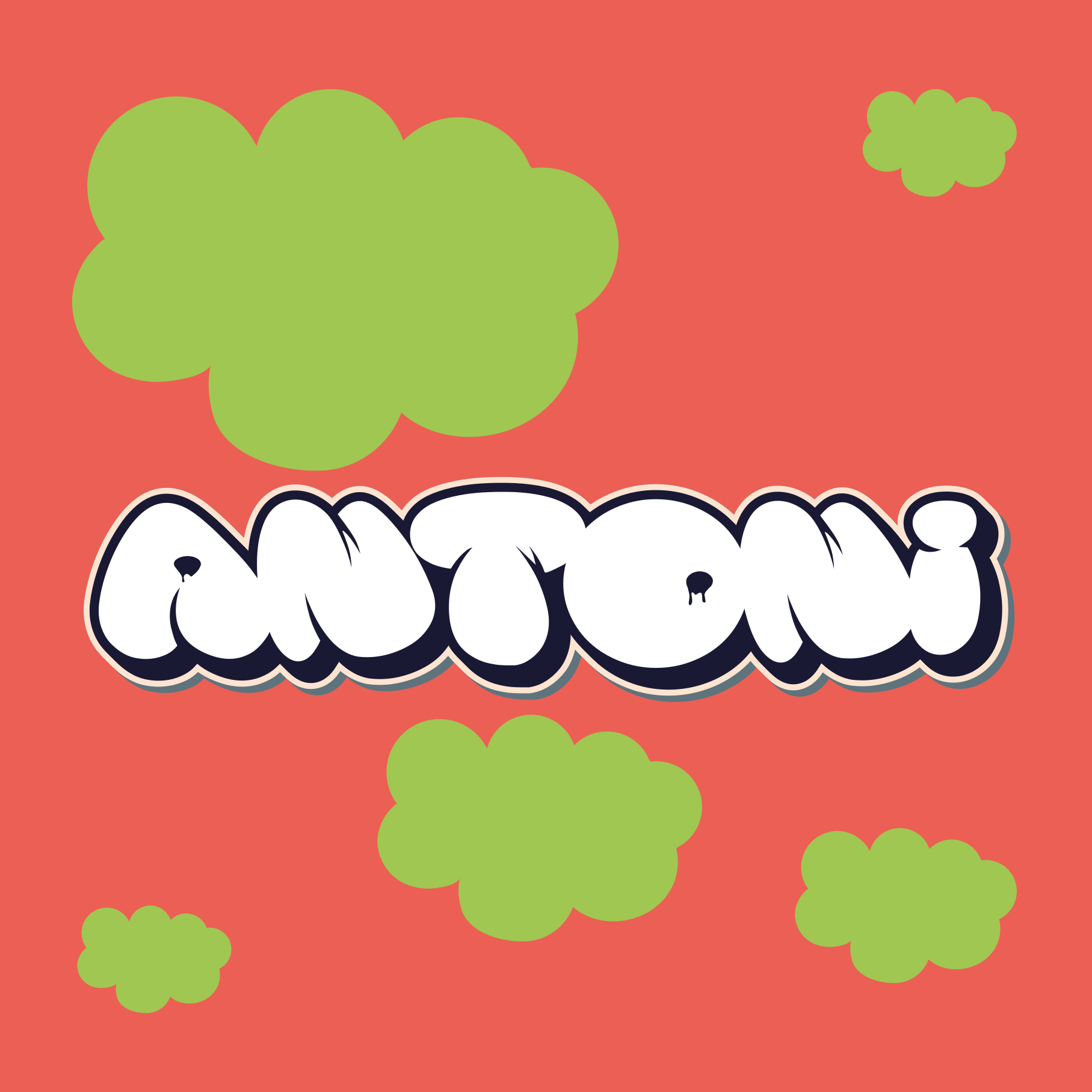 Játékos betűstílusú poszter ifjúsági hálószobába - TenStickers