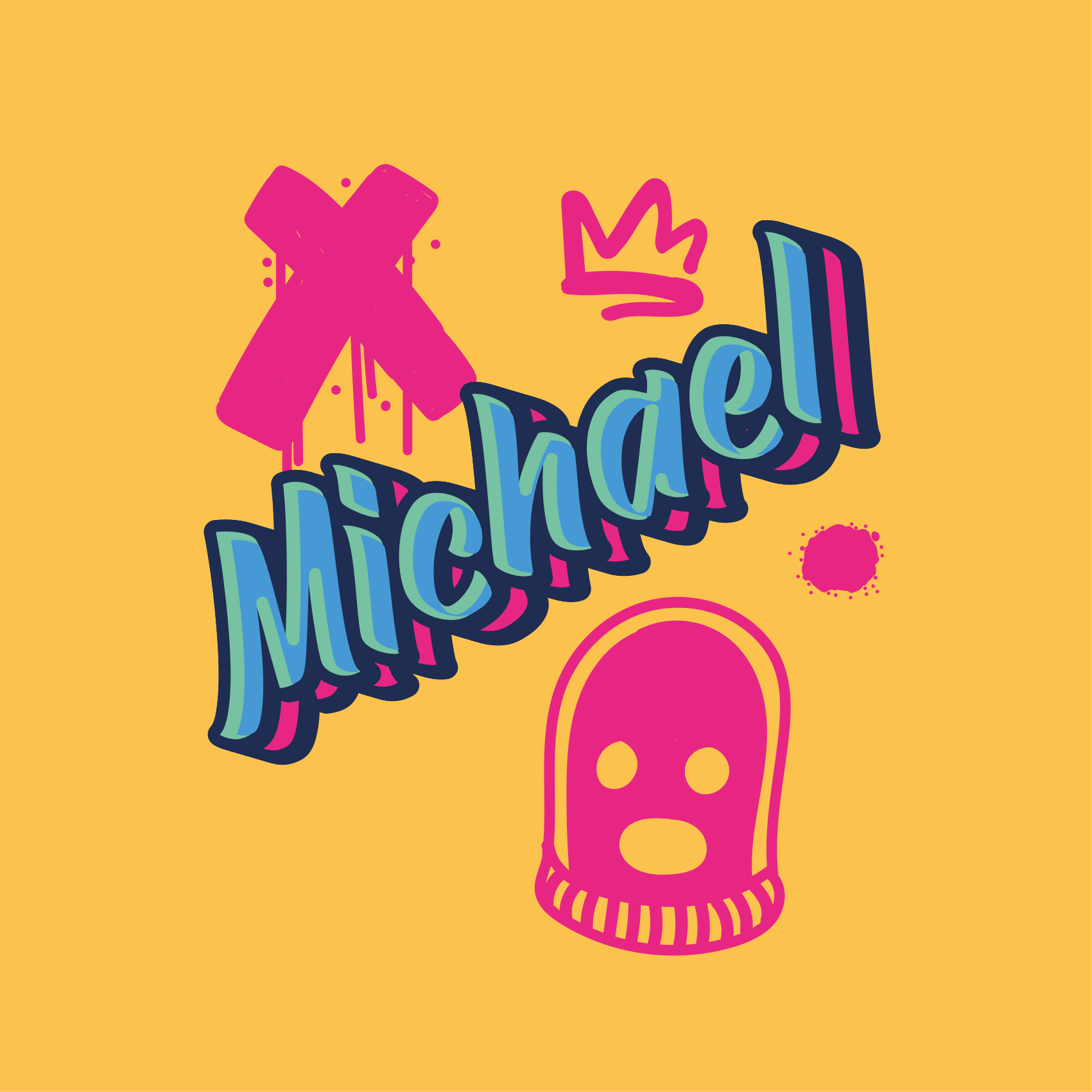 Merész betűk kifejezése poszter ifjúsági hálószobába - TenStickers