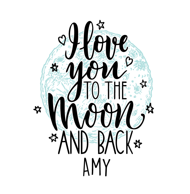 Szeretlek hold plakát Ünnepségek és események - TenStickers