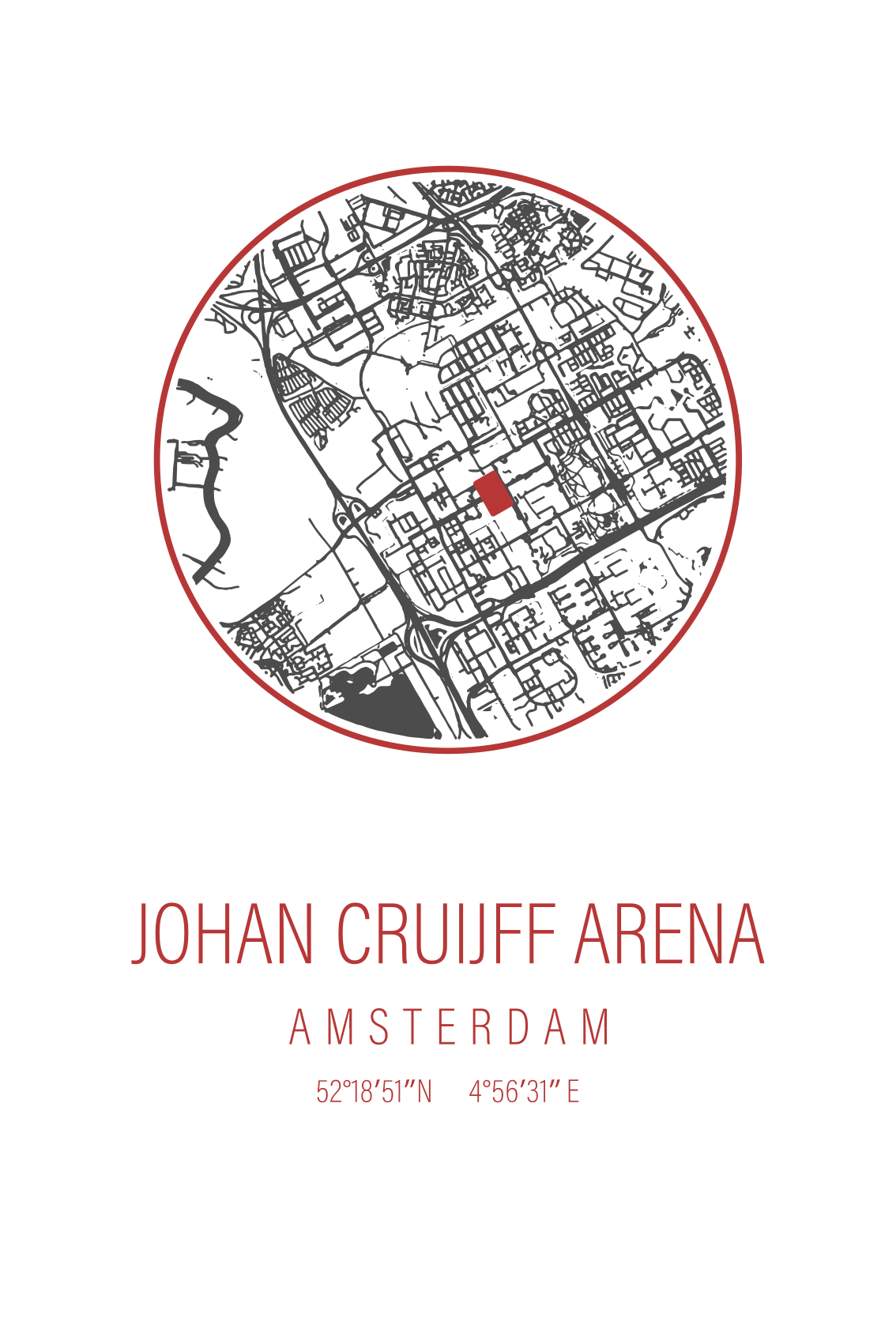 Amsterdam aréna sportposzter - TenStickers
