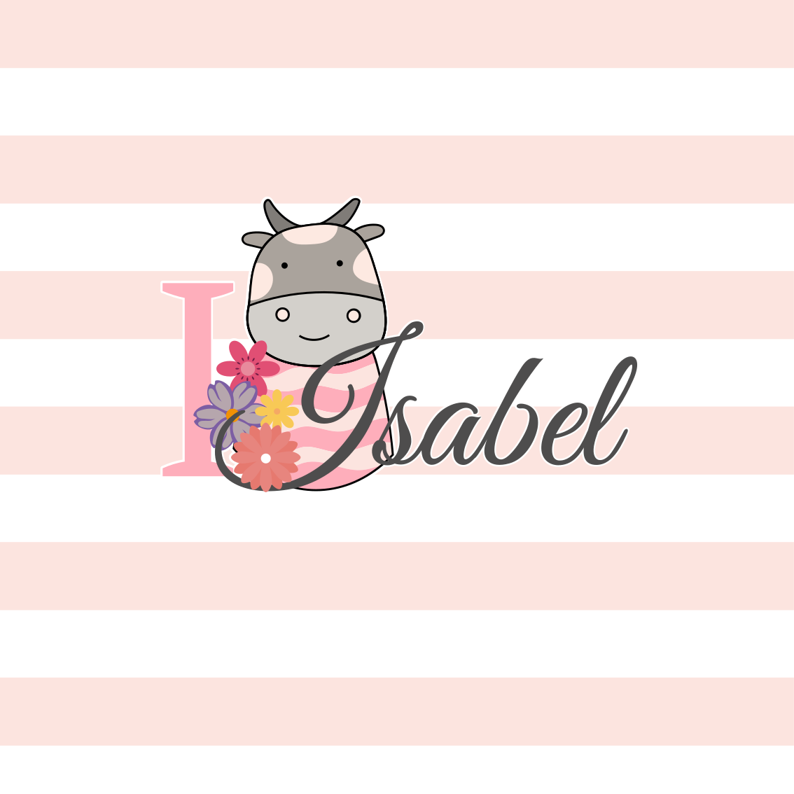 Cuki tehén design testreszabható poszterek - TenStickers