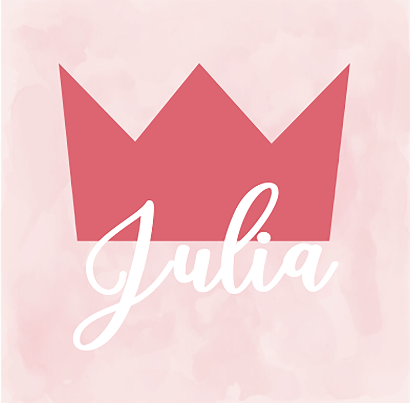 Crown personalisation julia testreszabható poszterek - TenStickers
