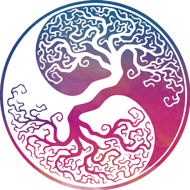 Yin yang fa élet poszterfák - TenStickers