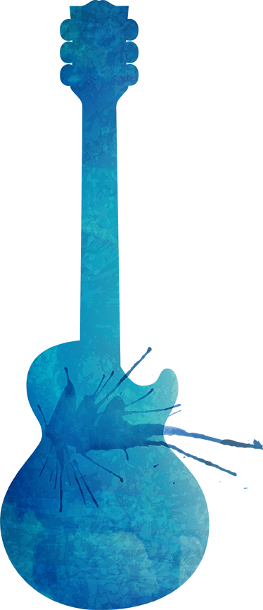 Zenei poszterek - dekoratív gitár splatter vinyl - TenStickers