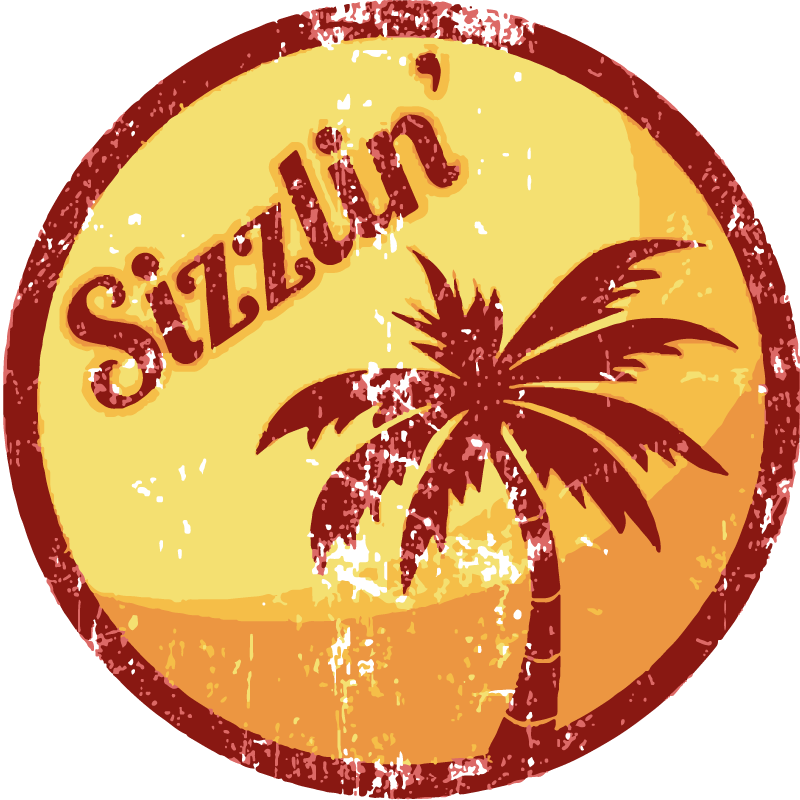 Sizzlin' 70's vintage matrica poszter vintage - TenStickers